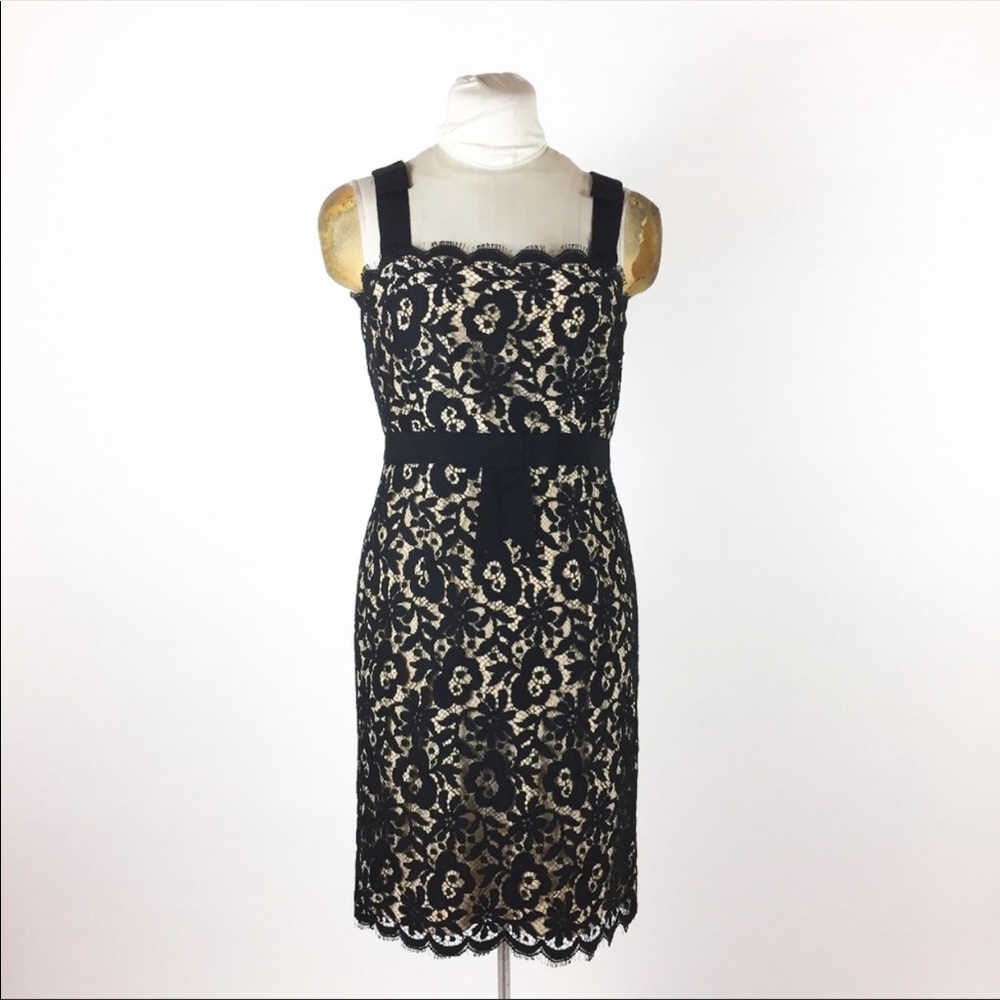 Milly Black Lace Dres Size: 6